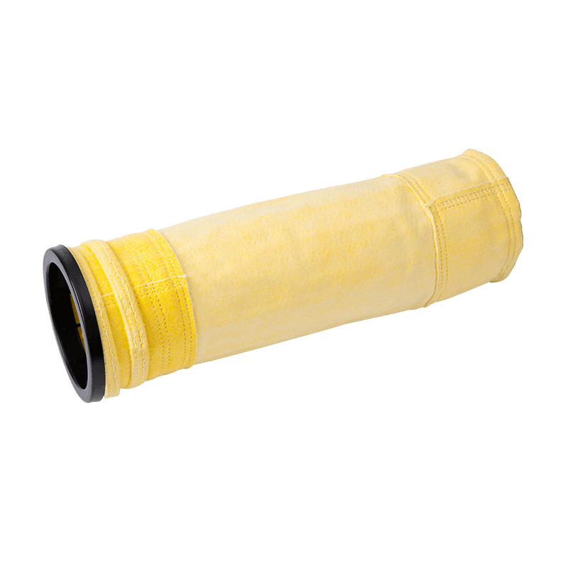 Jarum serat kaca meninju tas filter terasa